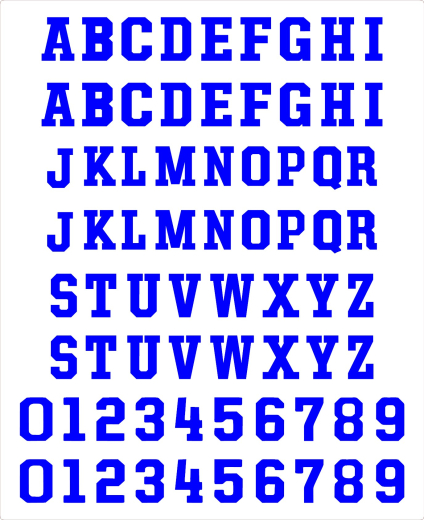 52 Klebebuchstaben und 20 Zahlen Kompakt (Bogen), blau ab 8 mm 52 Klebebuchstaben und 20 Zahlen Kompakt (Bogen), blau ab 8 mm