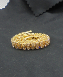 Armband mit Steinen in Diamantoptik Gold plattiert
