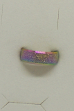 Edelstahl Ring gesandet regenbogenfarben